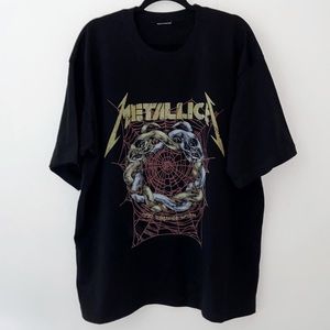 Metallica Custom Made Band Merch Tee Designer Streetwear NWT UNI Sample Sale XL﻿